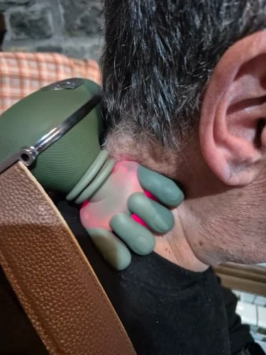 Customer photo review of LoosenMe Heated Neck & Shoulder Massager