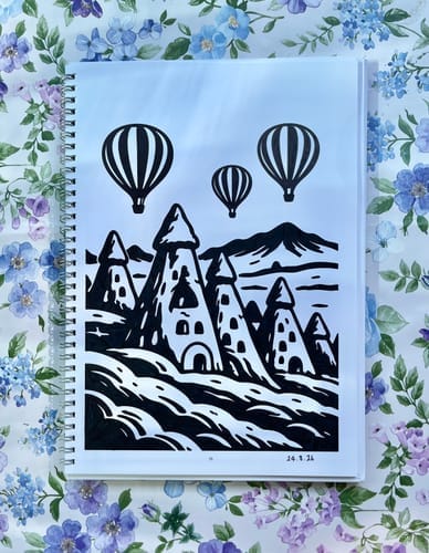 Customer photo review of HalBook - Monokrom Boyama Kitabı Seti