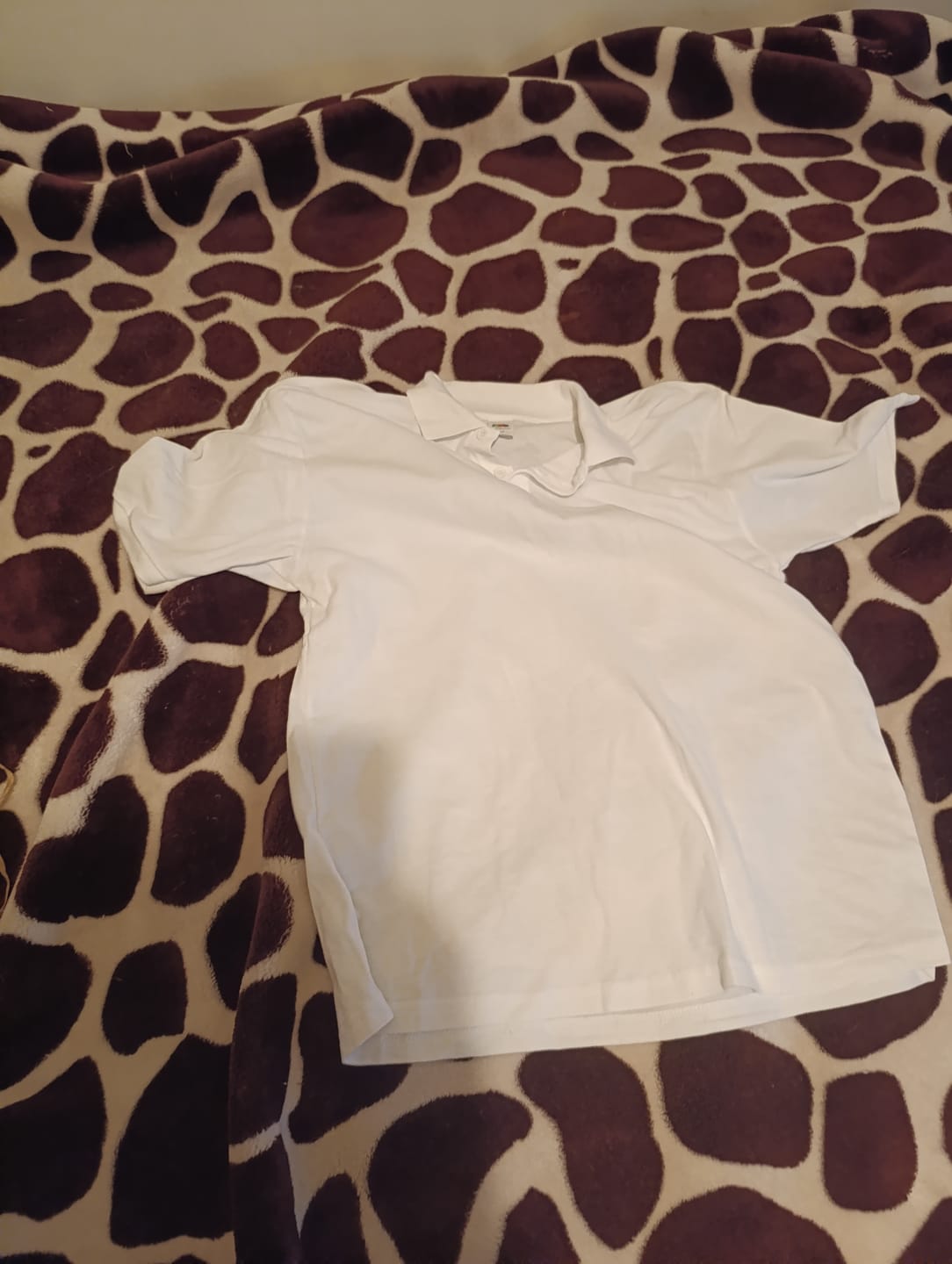 Customer photo review of BALTI VAIKIŠKI POLO MARŠKINĖLIAI