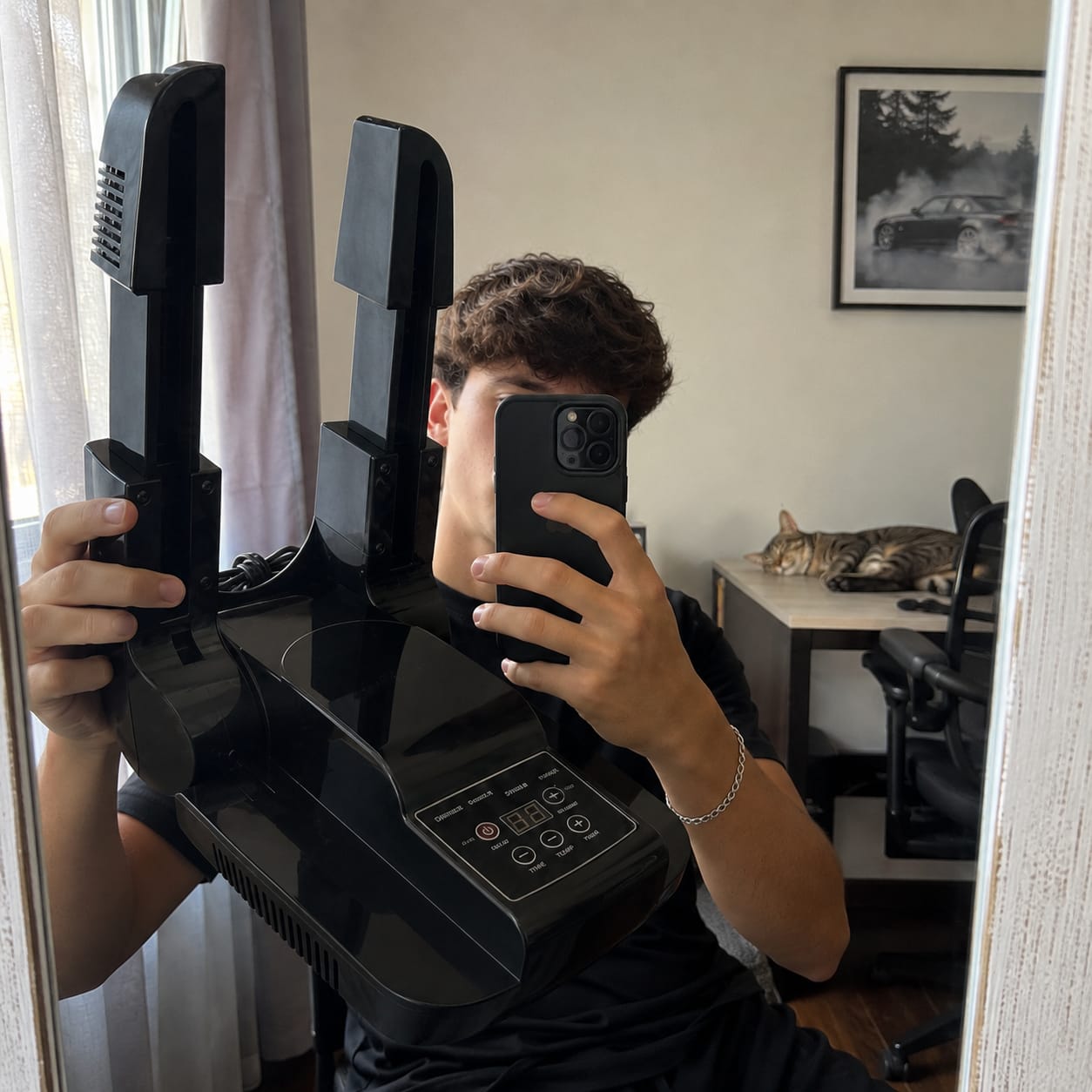 Customer photo review of Helmora - Helmet Care Machine