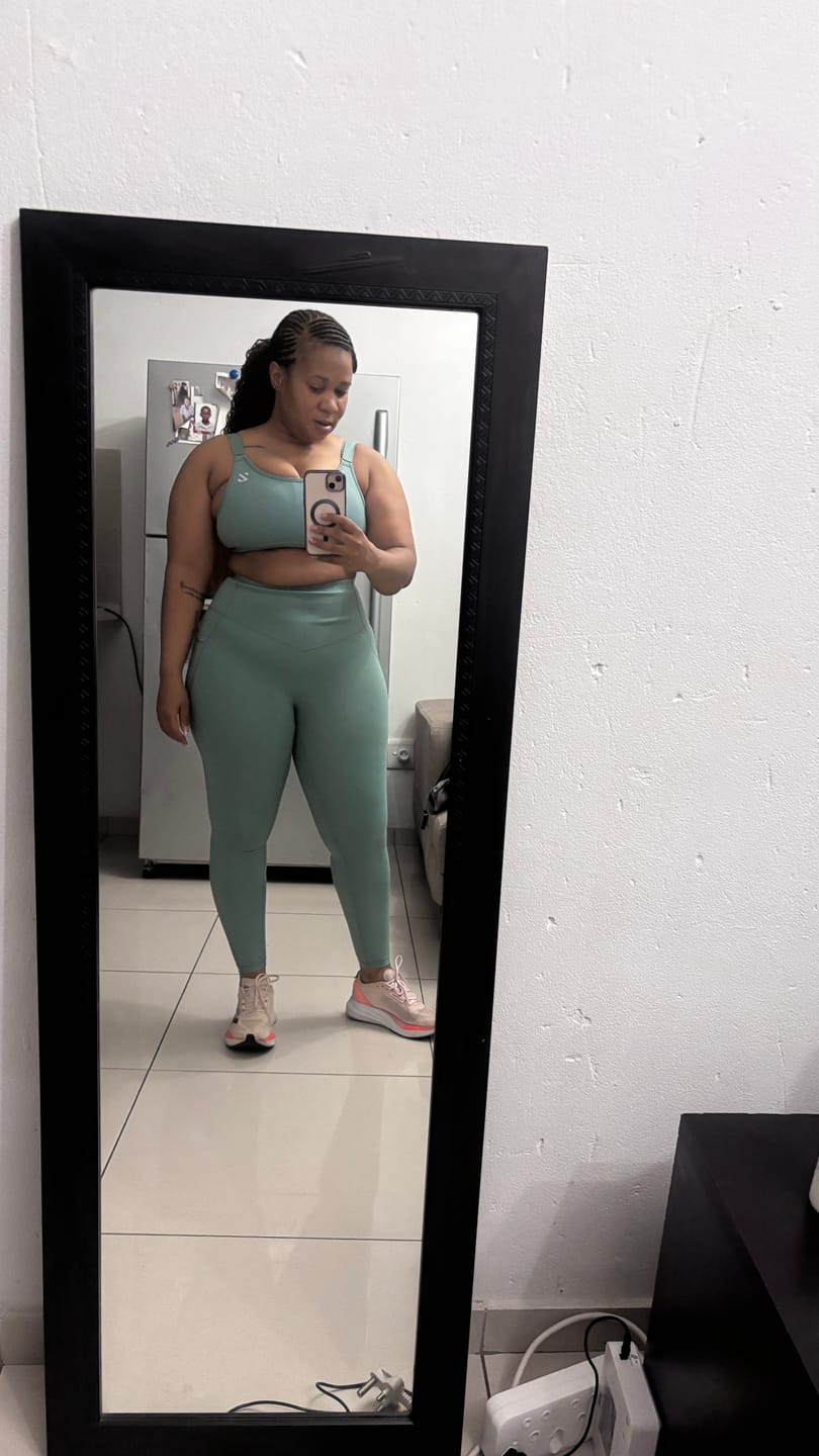 Customer photo review of Support & Sculpt Workout Set Plus Size Activewear