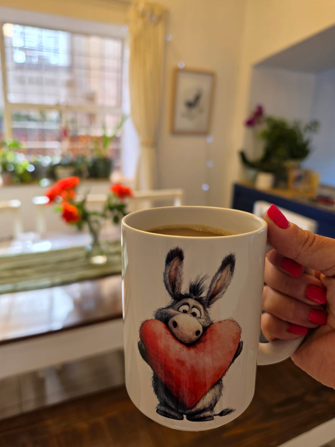 Customer photo review of Donkey Love Mug