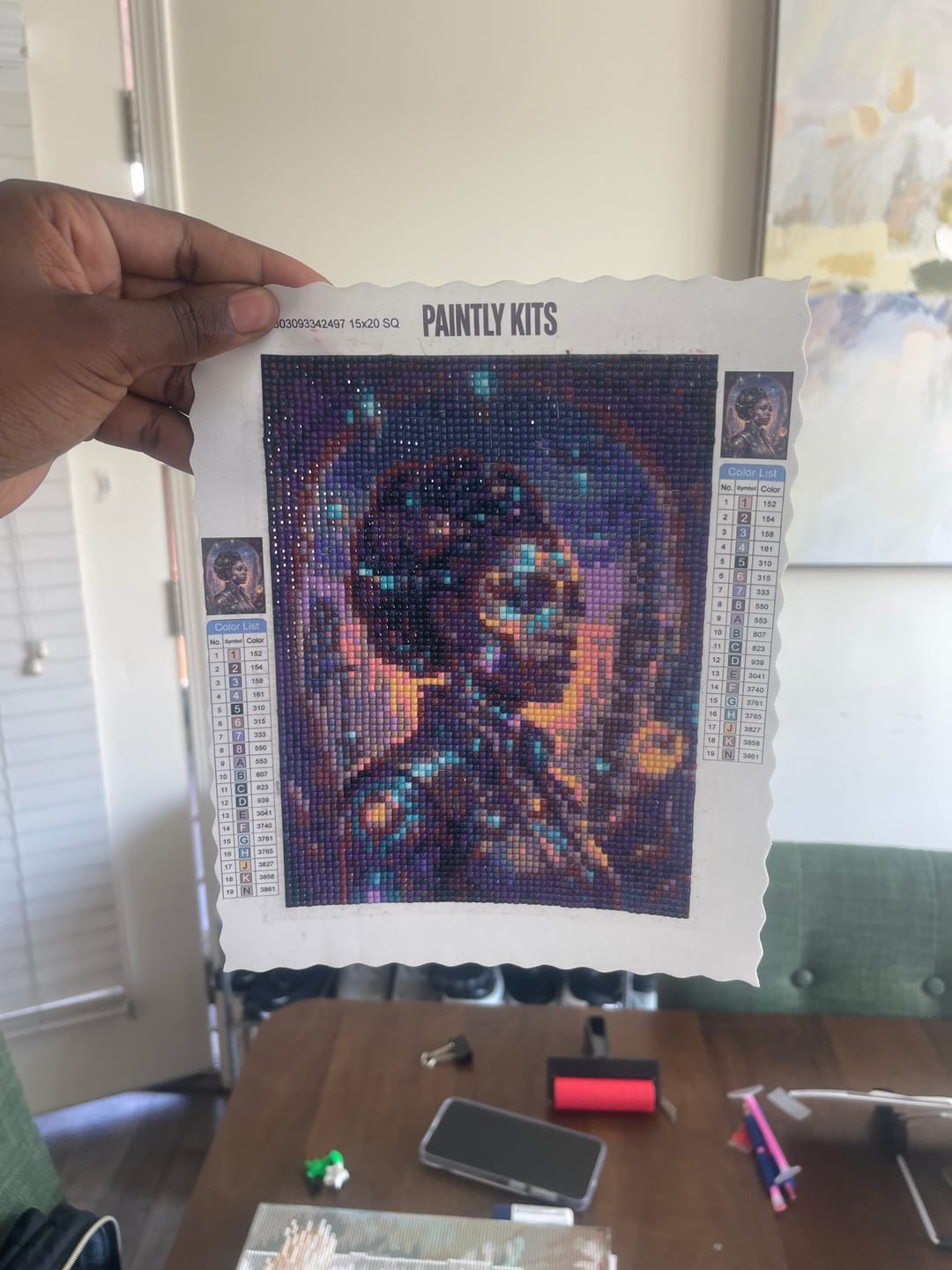 Customer photo review of Neo Futurist Queen (Diamond Painting)