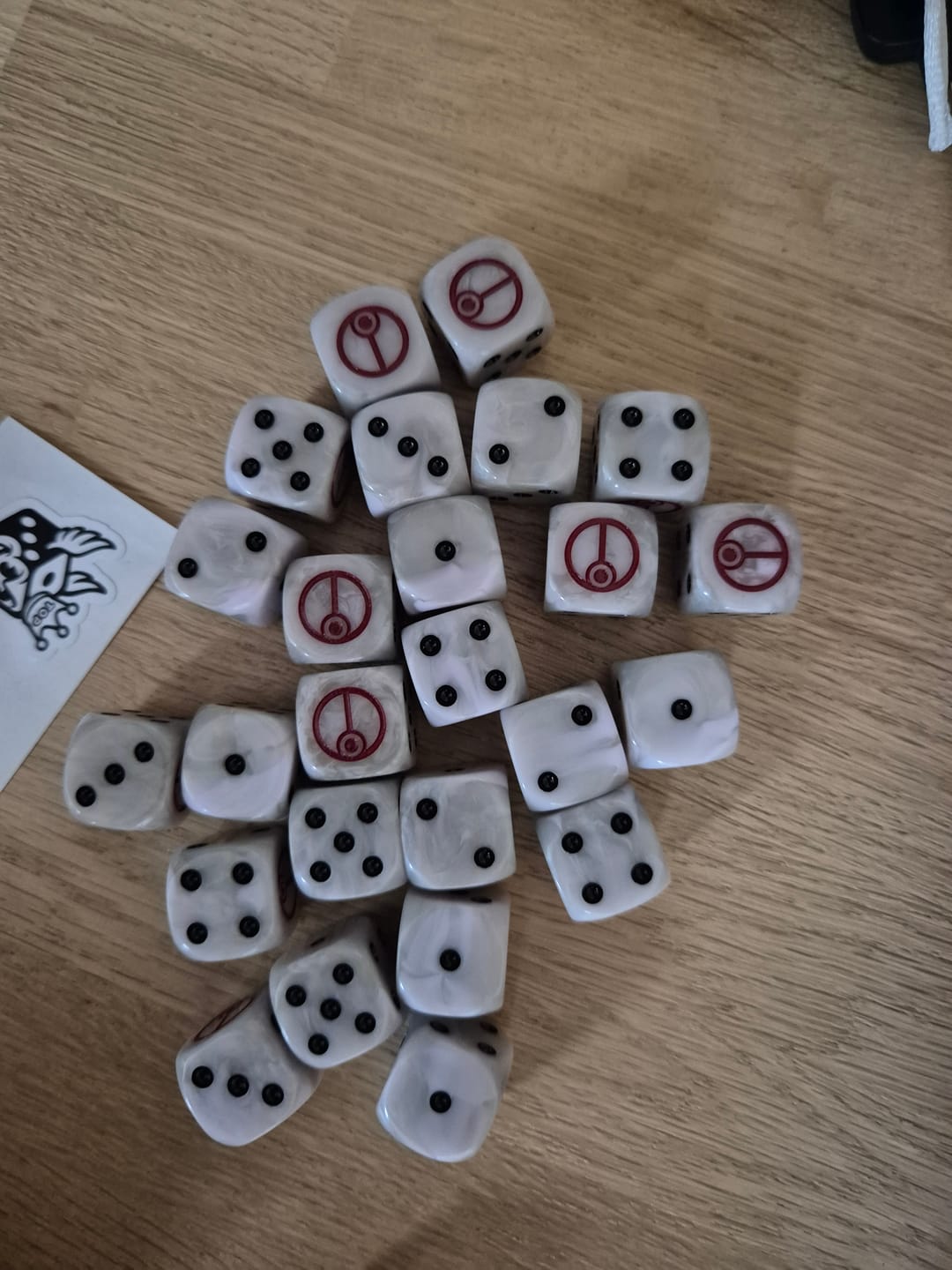 Customer photo review of White Caste Drones D6 Dice