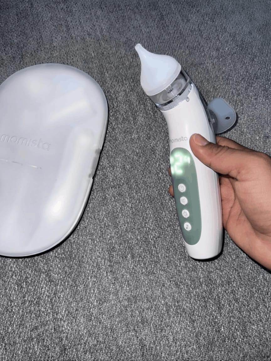 Customer photo review of NoseCare – Elektrischer Nasensauger für Babys mit Sprühfunktion