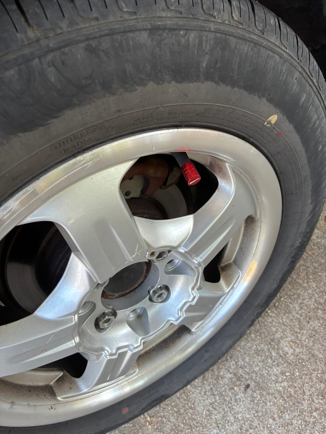 Customer photo review of 80Eighty® Red Valve Stem Caps