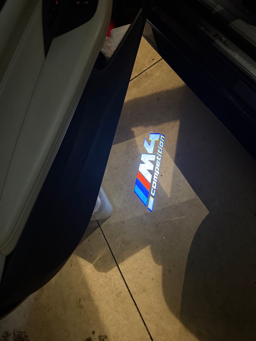 Customer photo review of BMW G SERIES DOOR LIGHTS