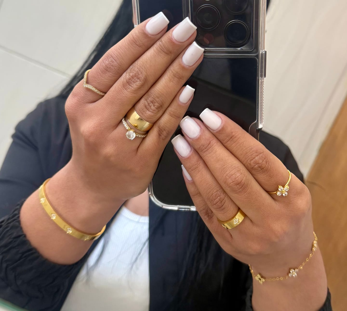 Customer photo review of Anel Florenza Banhado em Ouro 18k