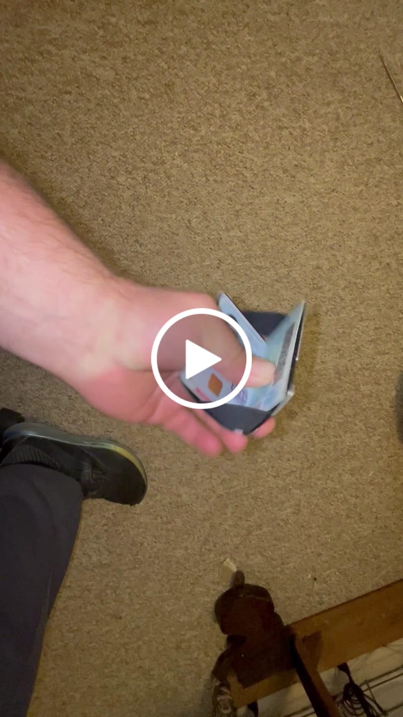 Customer video review of Tactical Wallet — Aircraft-Grade Aluminum