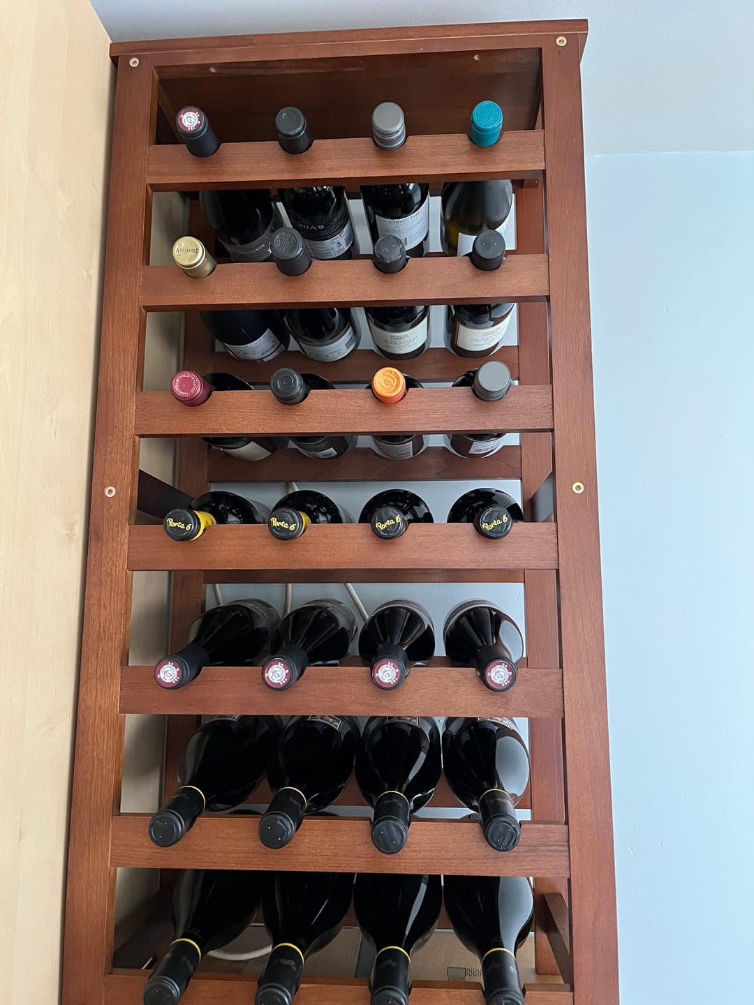 Customer photo review of Porta 6 Rosé vs Mucho Más Rosé 12 Bottles Case