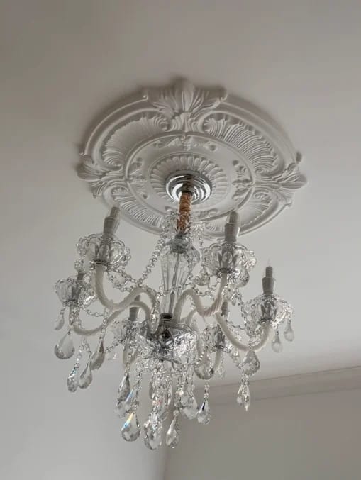 Customer photo review of Villa Crystal Pendant Light