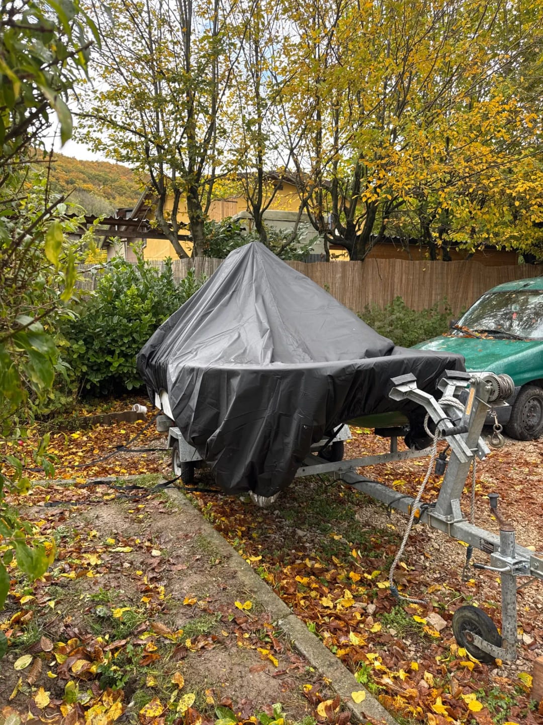Customer photo review of Waterproof Marine Boat Cover for V-Hull & Fishing Boats