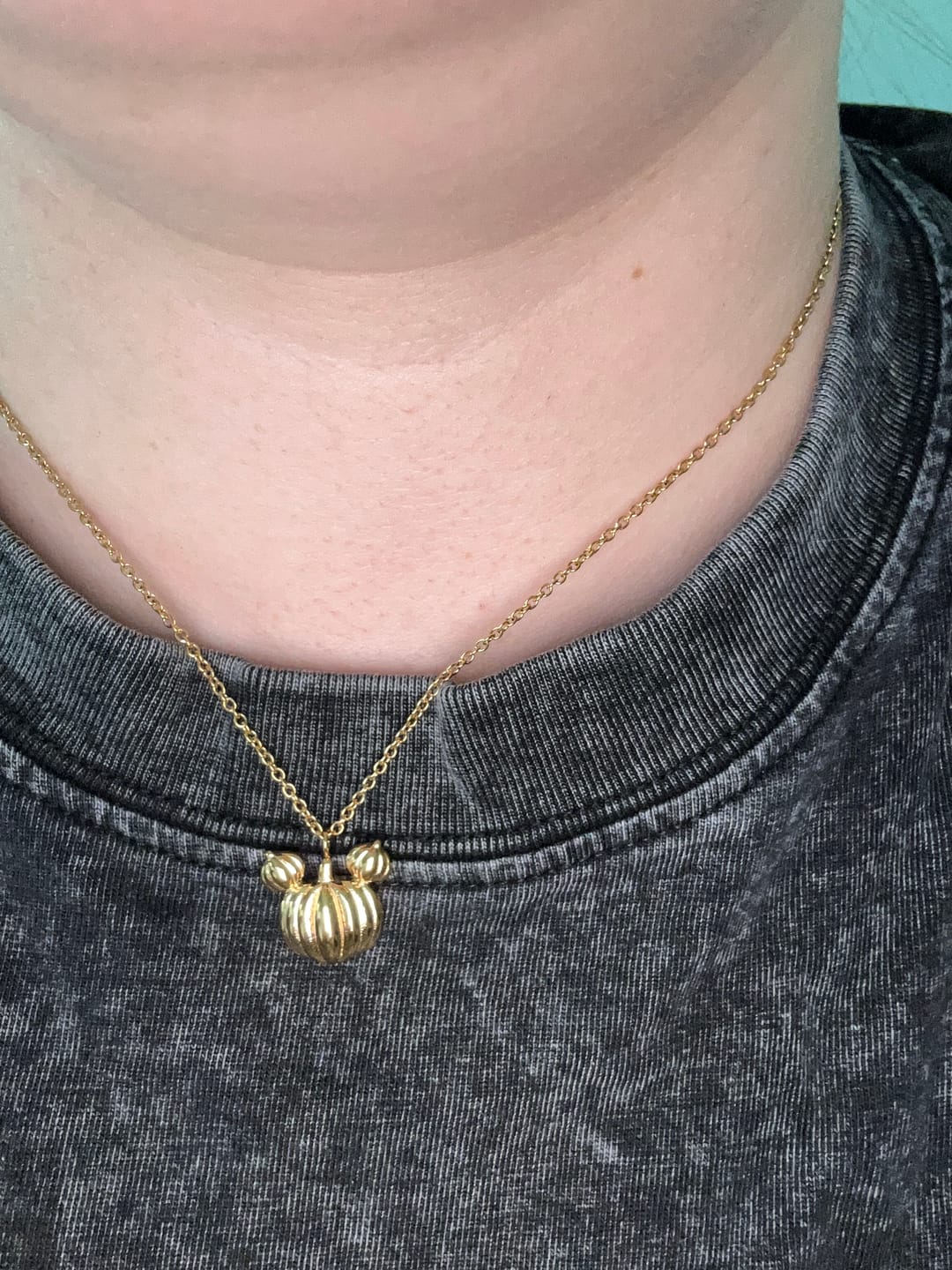 Customer photo review of Pumpkin Pendant