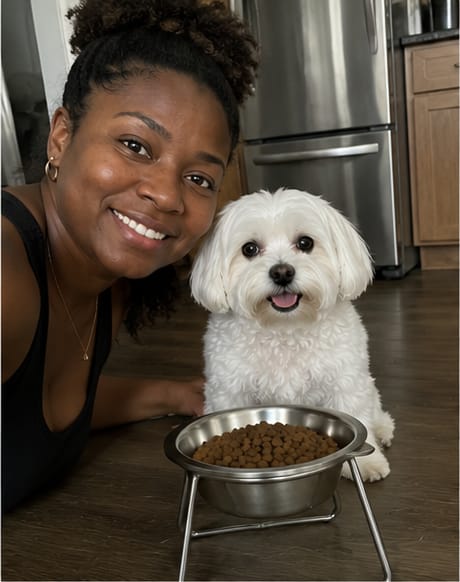 Customer photo review of Somnair™ Elevated Dog Bowl