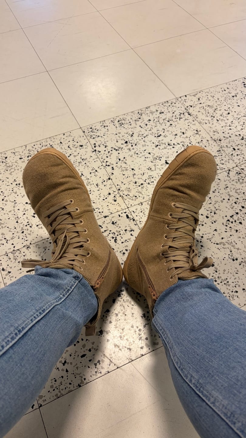 Customer photo review of Vaistoa Tunto 2 | Felt Barefoot Sneakers