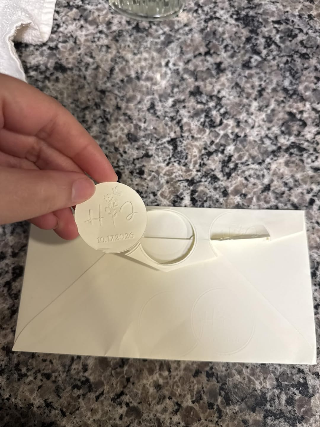 Customer photo review of Custom Book Embosser