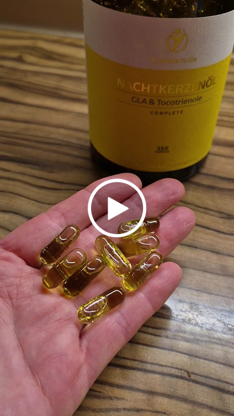 Customer video review of Bio-Nachtkerzenöl Kapseln - MHD 12/2026