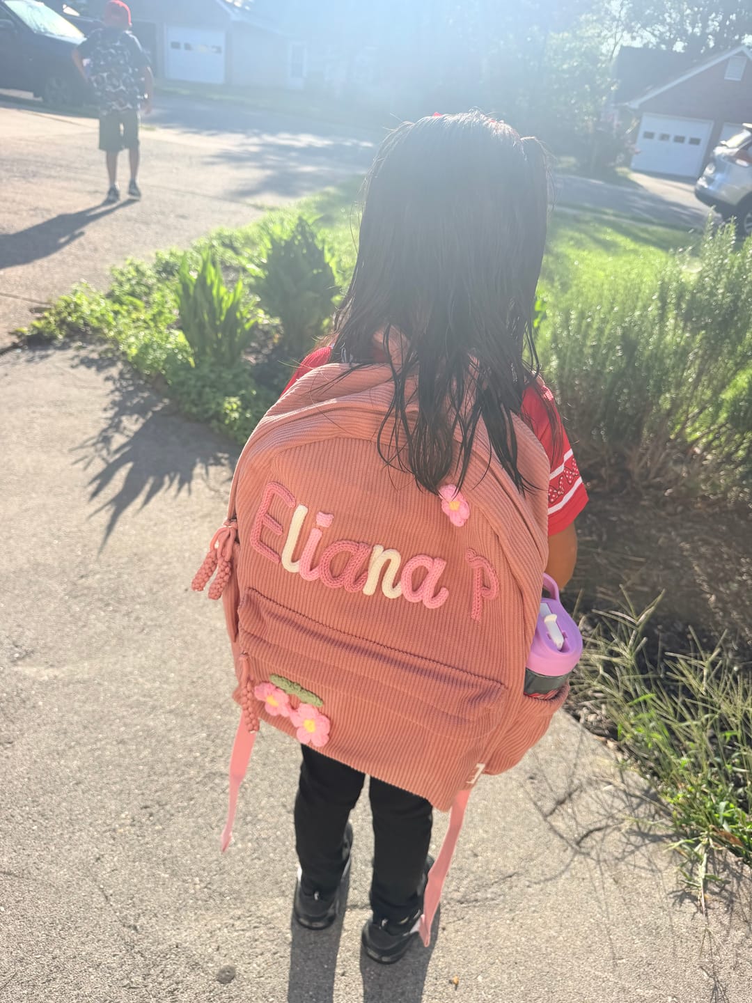 Customer photo review of K&C - Personalized Knitted Backpack
