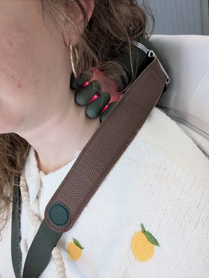 Customer photo review of LoosenMe Heated Neck & Shoulder Massager