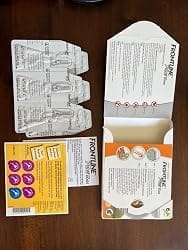 Customer photo review of Frontline Plus for Small Dogs 5-22 lbs – Flea & Tick Treatment