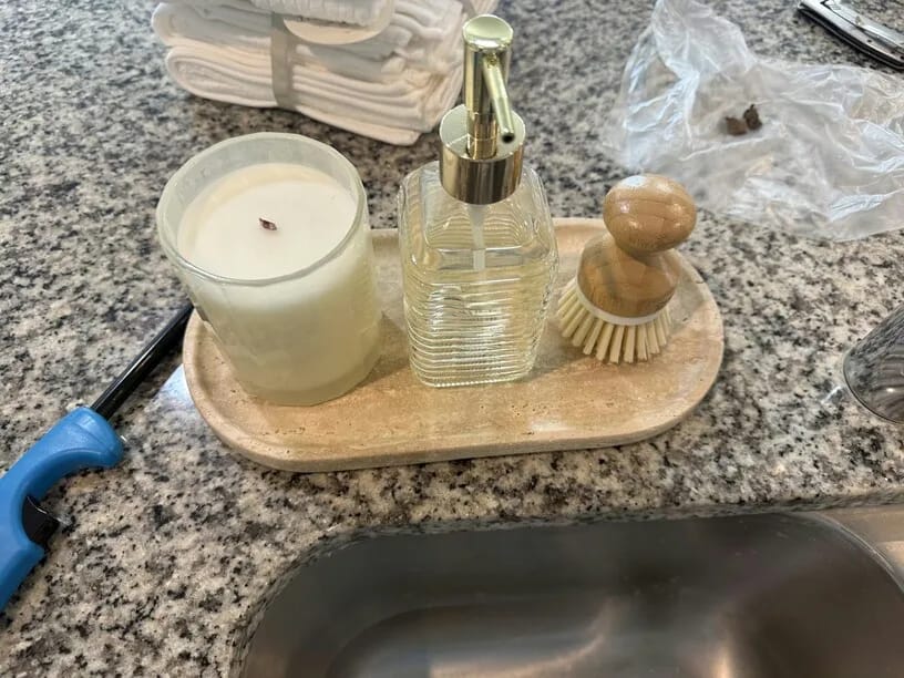Customer photo review of Minimalism Marble Tray for Perfume