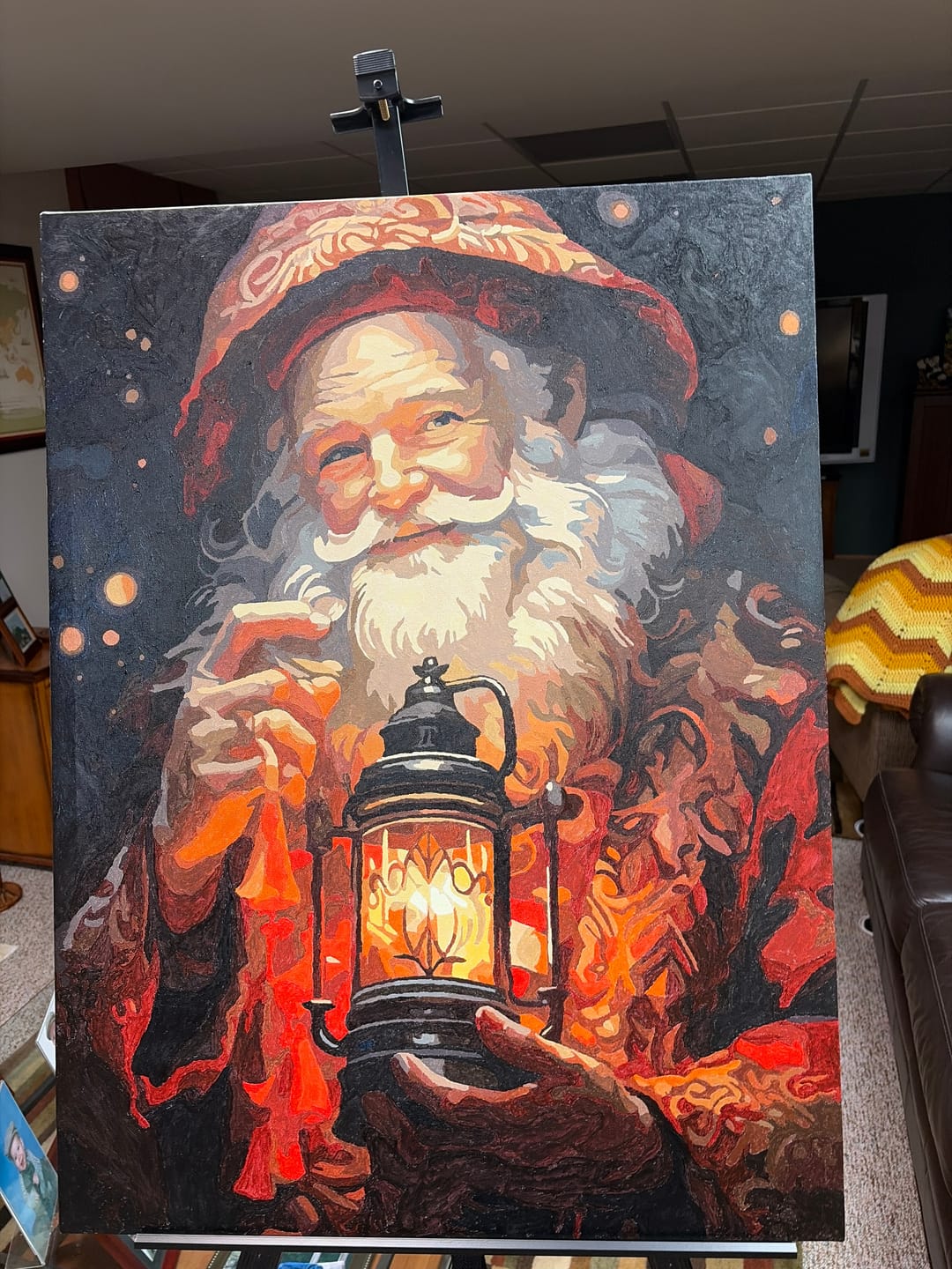 Customer photo review of Starry Night Santa