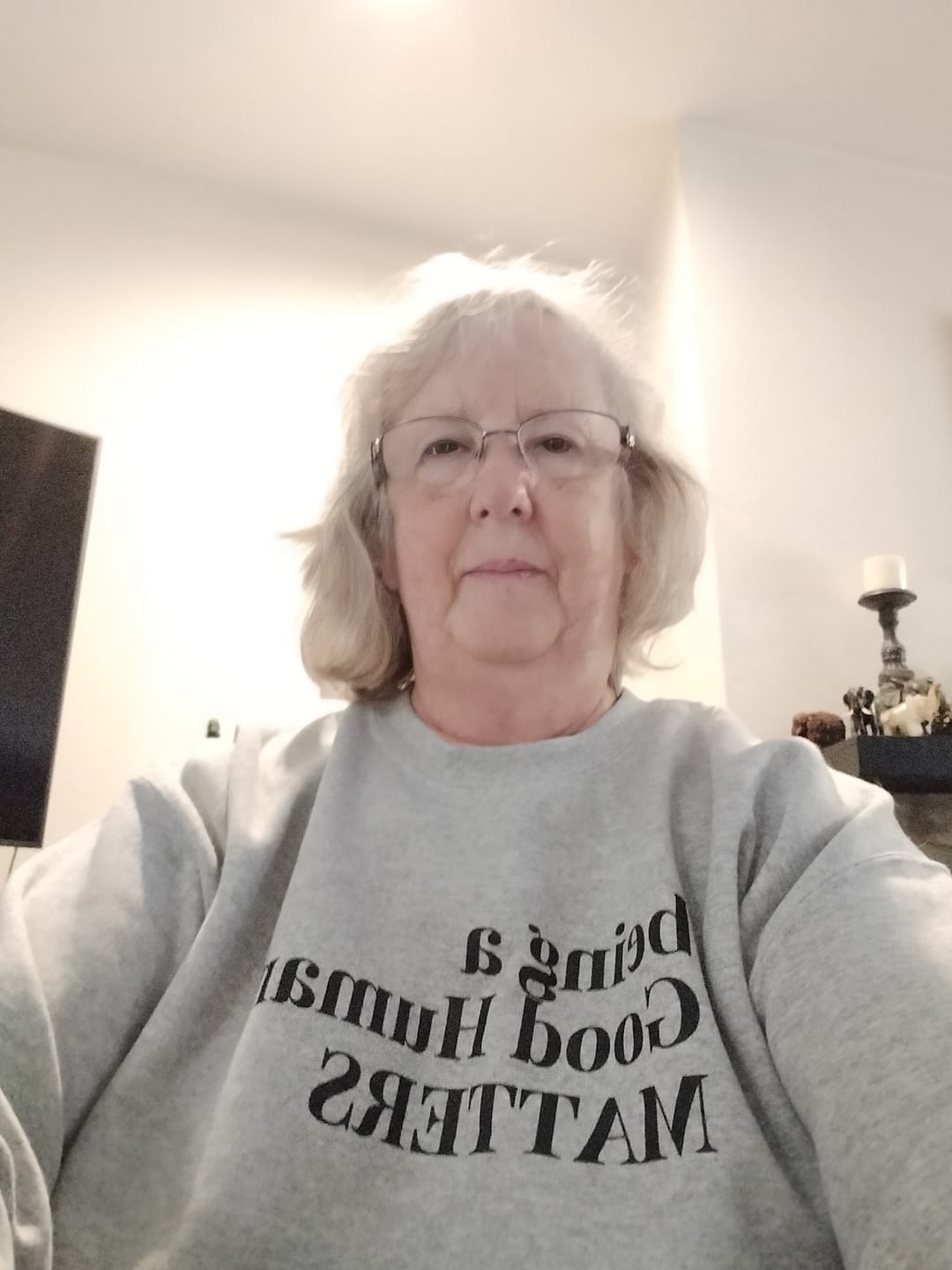 Customer photo review of Good Human Unisex Sweatshirt