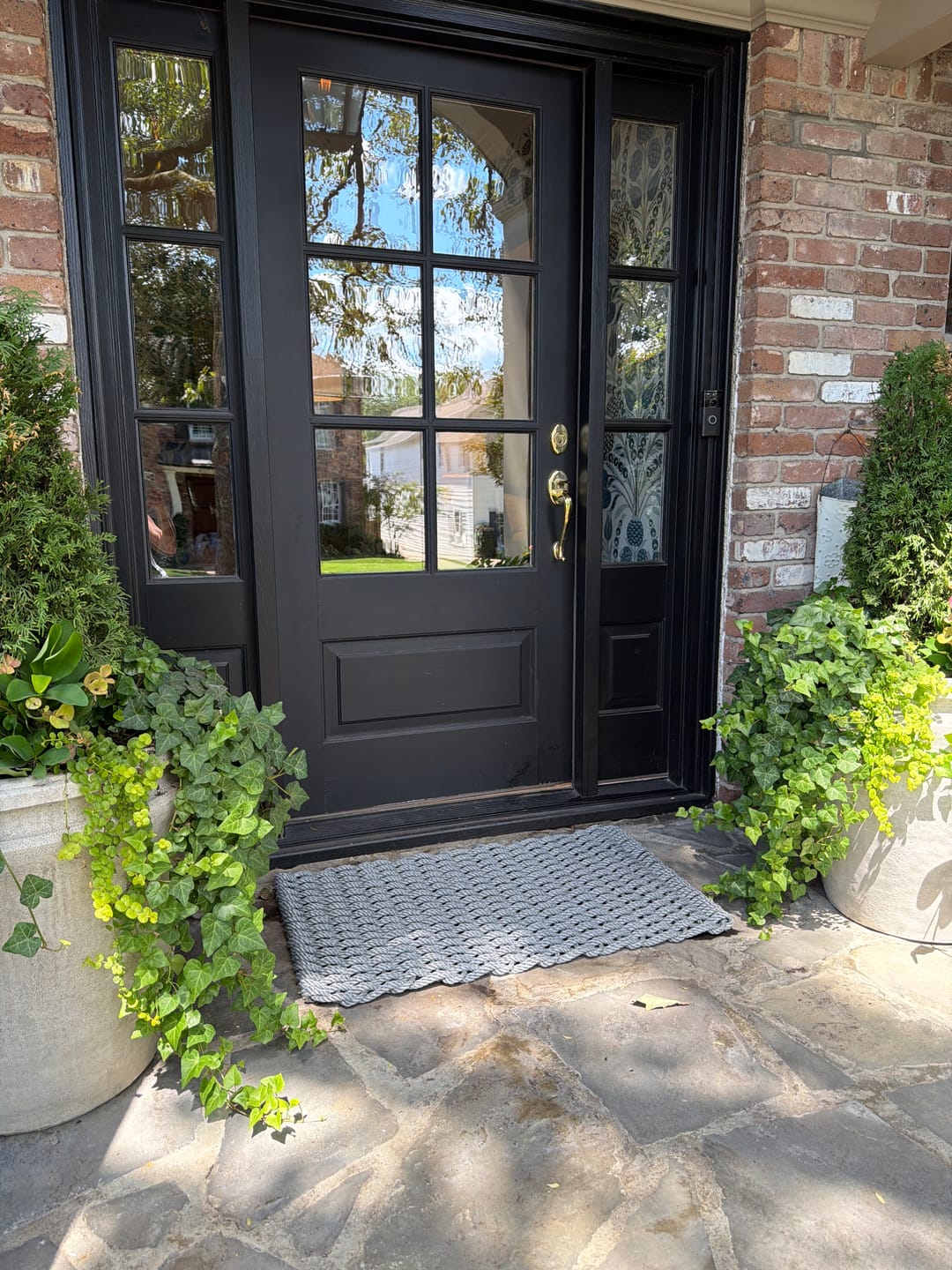 Customer photo review of Weathered Gray Doormat