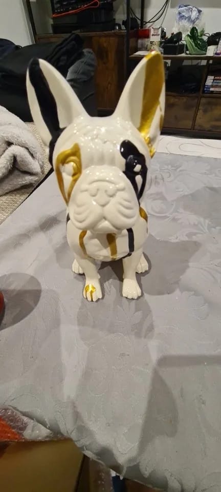 Customer photo review of French Bulldog Sculpture Home Decor