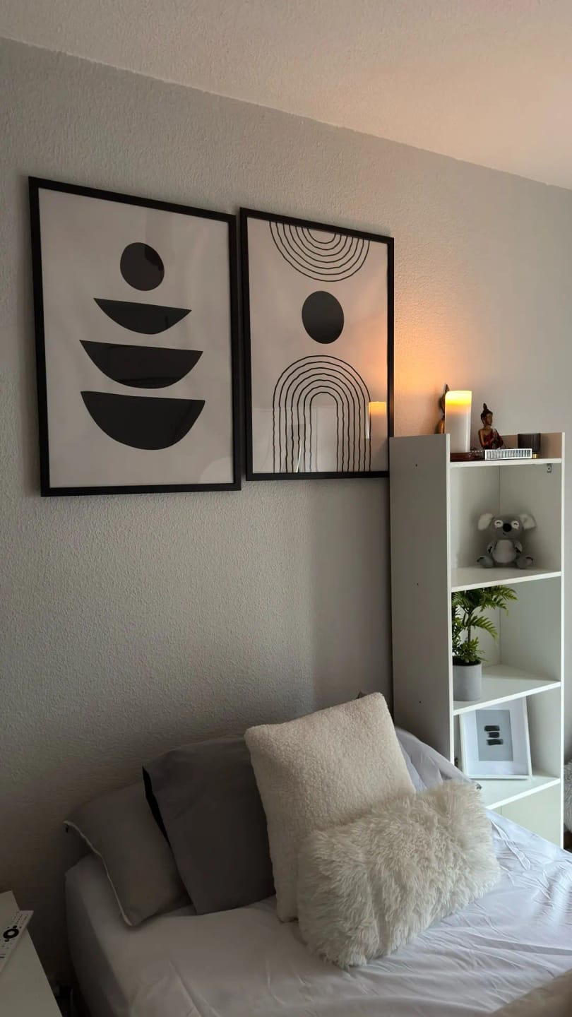 Customer photo review of Geometric Leaf Rainbow Abstract Boho