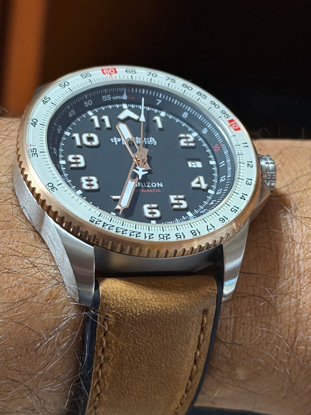 Customer photo review of Aviation Series Tachymeter Multifunctional Watch 42.5mm