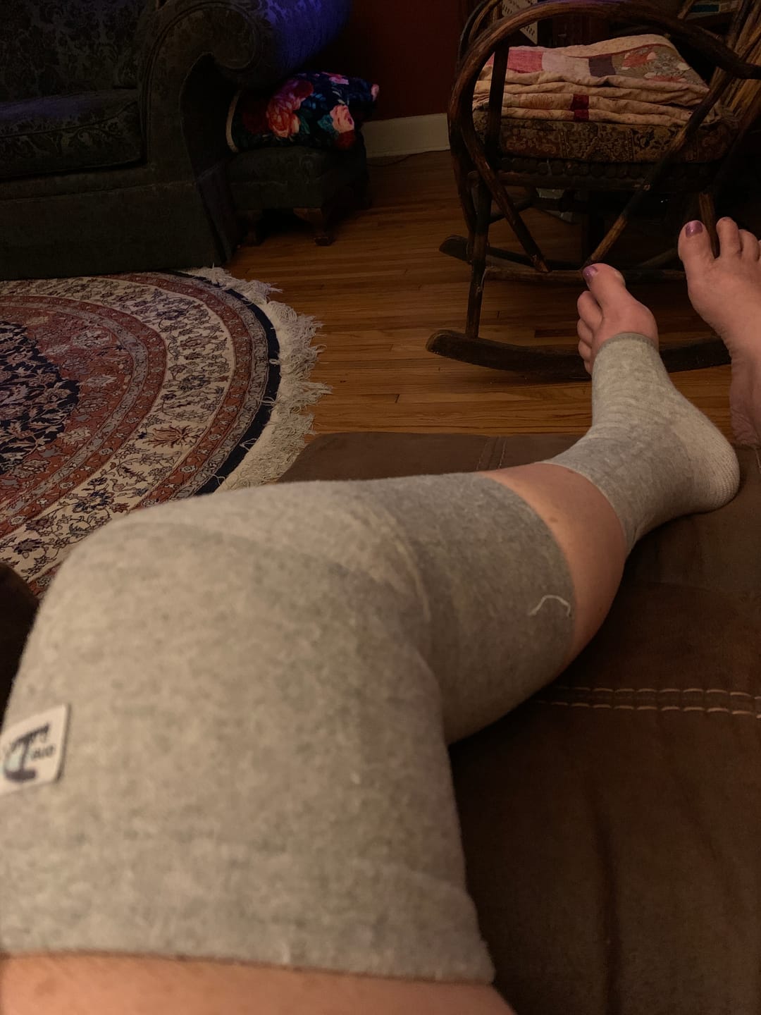 Customer photo review of Premium Anti-Fatigue Bamboo Footsleeves