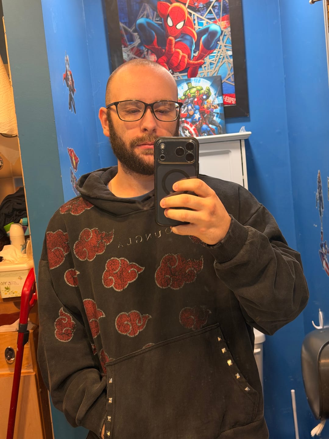 Customer photo review of 5083 - Naruto Stud Artwork Hoodies