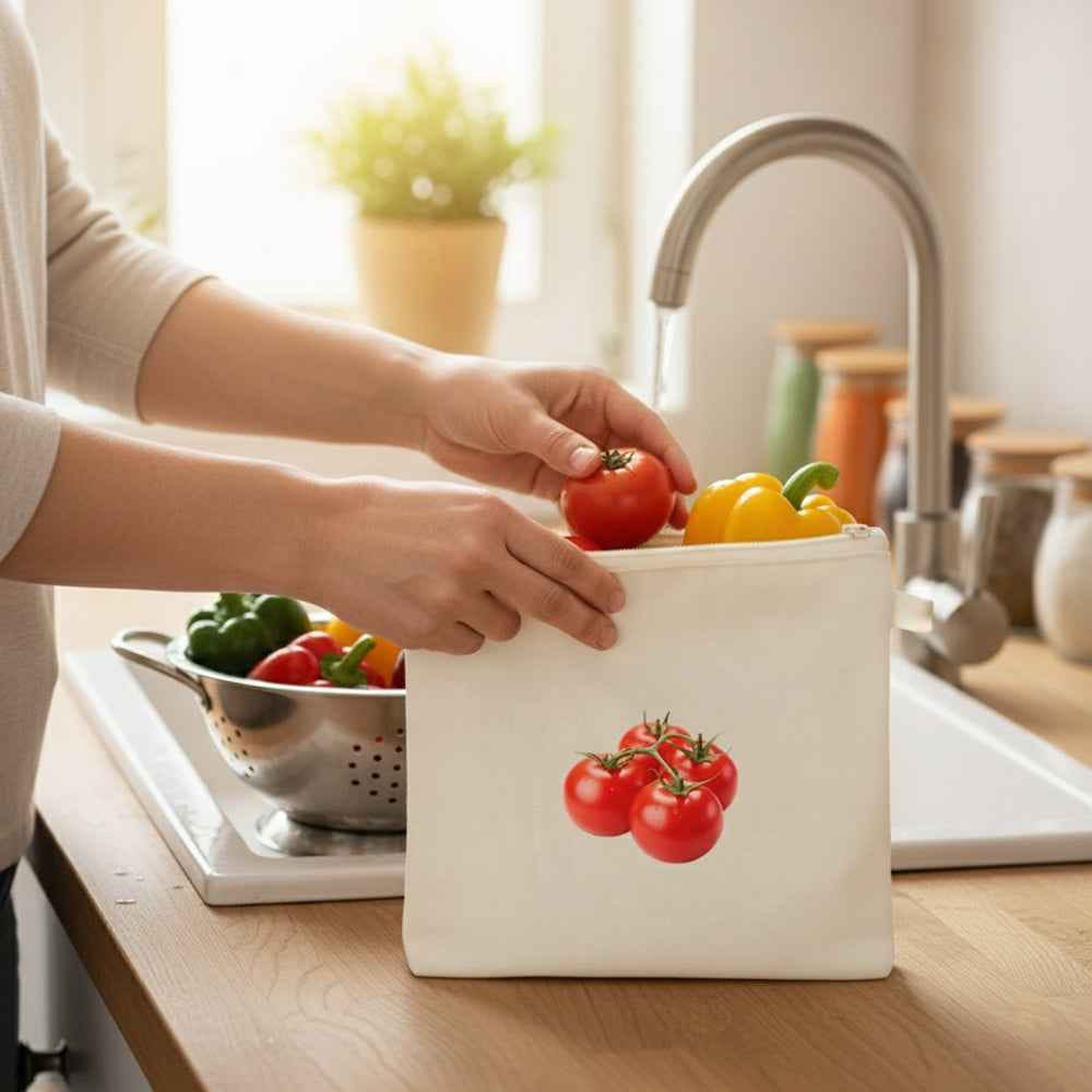 Customer photo review of Wrapzy Cotton Vegetable Bags