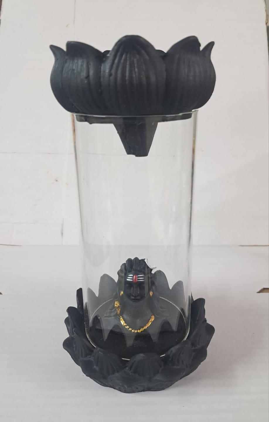 Customer photo review of ShivDhara™ Adiyogi Smoke Fountain 8" with 100 dhup sticks