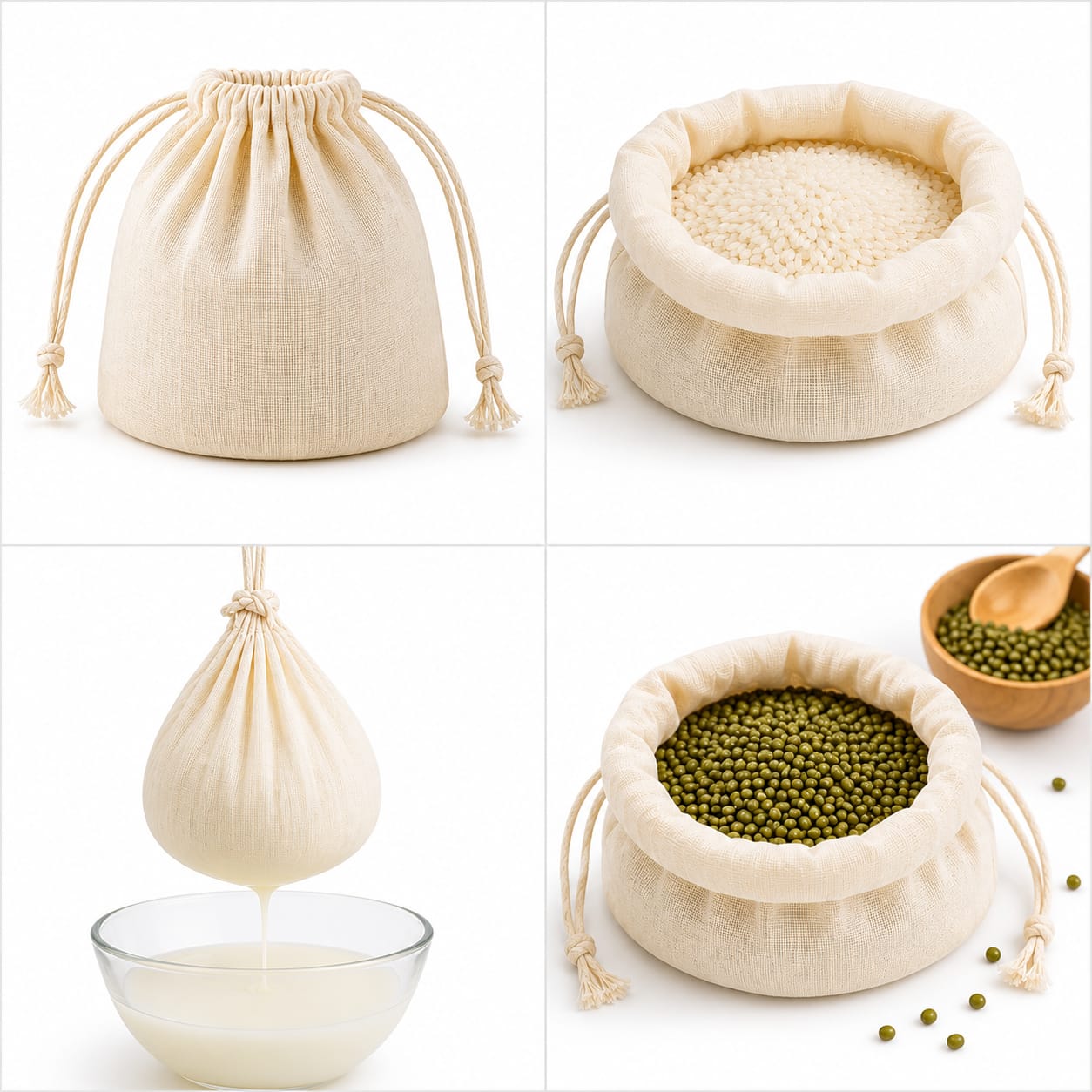 Customer photo review of Wrapzy Muslin Drawstring Bags
