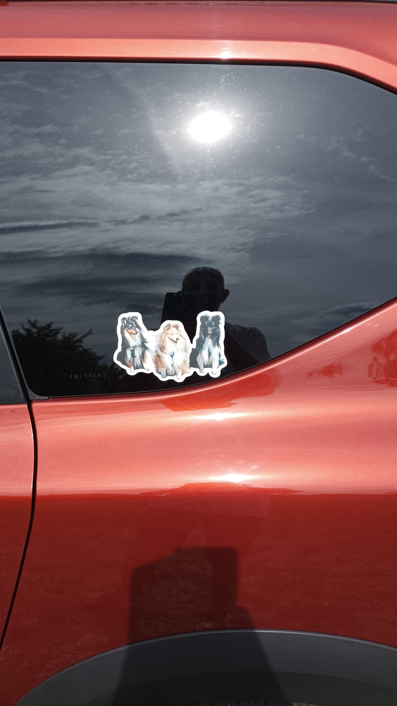 Customer photo review of Votre photo d'animal - Autocollant pour voiture personnalisé