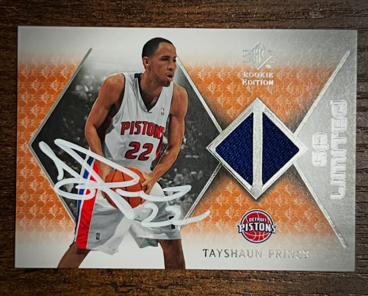 Customer photo review of Tayshaun Prince Autograph Signing