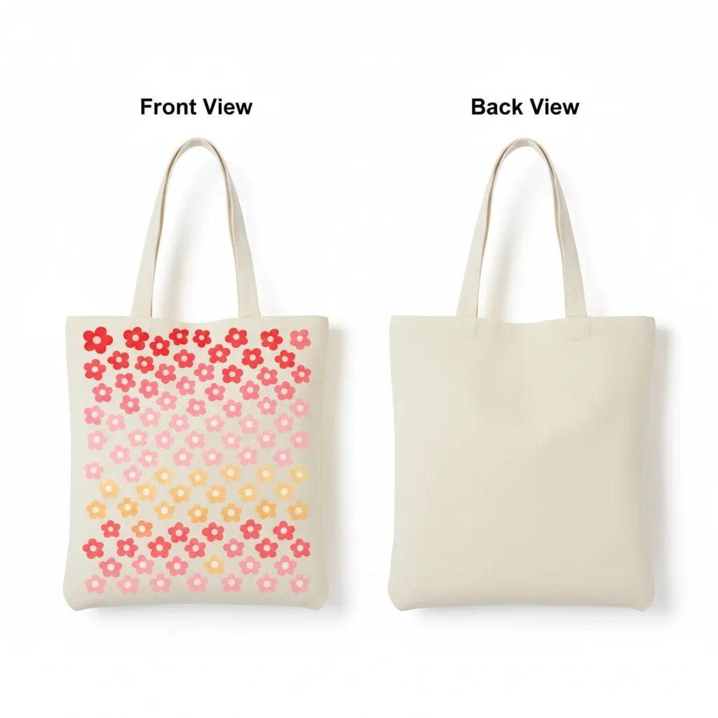 Customer photo review of Wrapzy Daisy Bloom Tote Bag