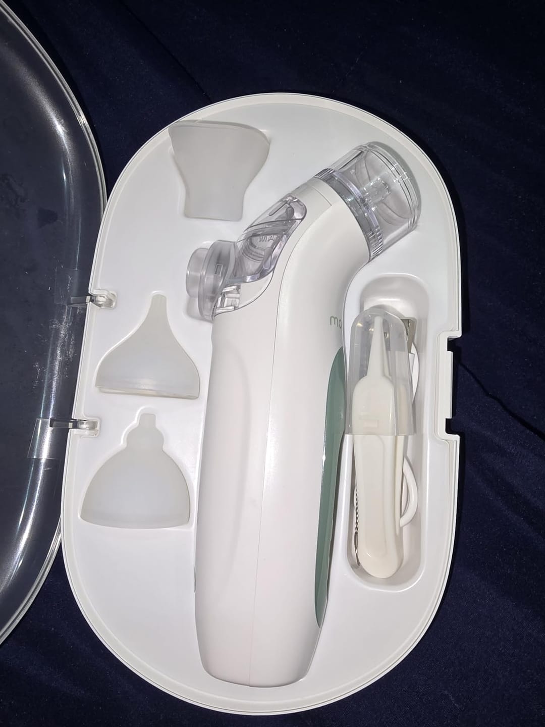 Customer photo review of NoseCare – Elektrischer Nasensauger für Babys mit Sprühfunktion