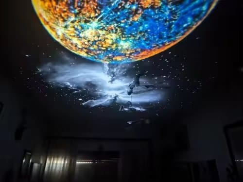 Customer photo review of LED Sternenhimmel Projektor Kinderzimmer | Galaxie Nachtlicht dimmbar magisch
