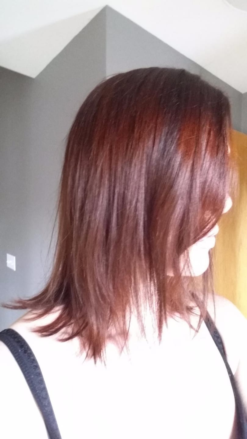 Customer photo review of Nutri Glow Organic Indigo Powder
