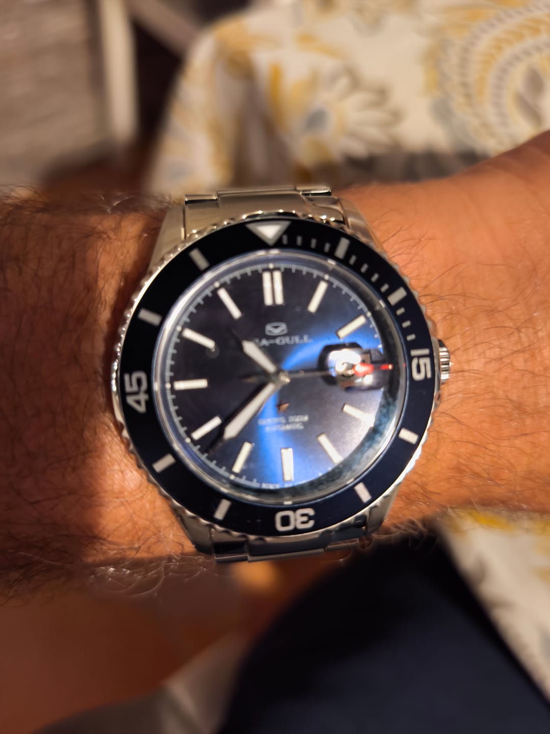 Customer photo review of Ocean Series 200m Waterproof Magnified Date Window Dive Watch 44mm