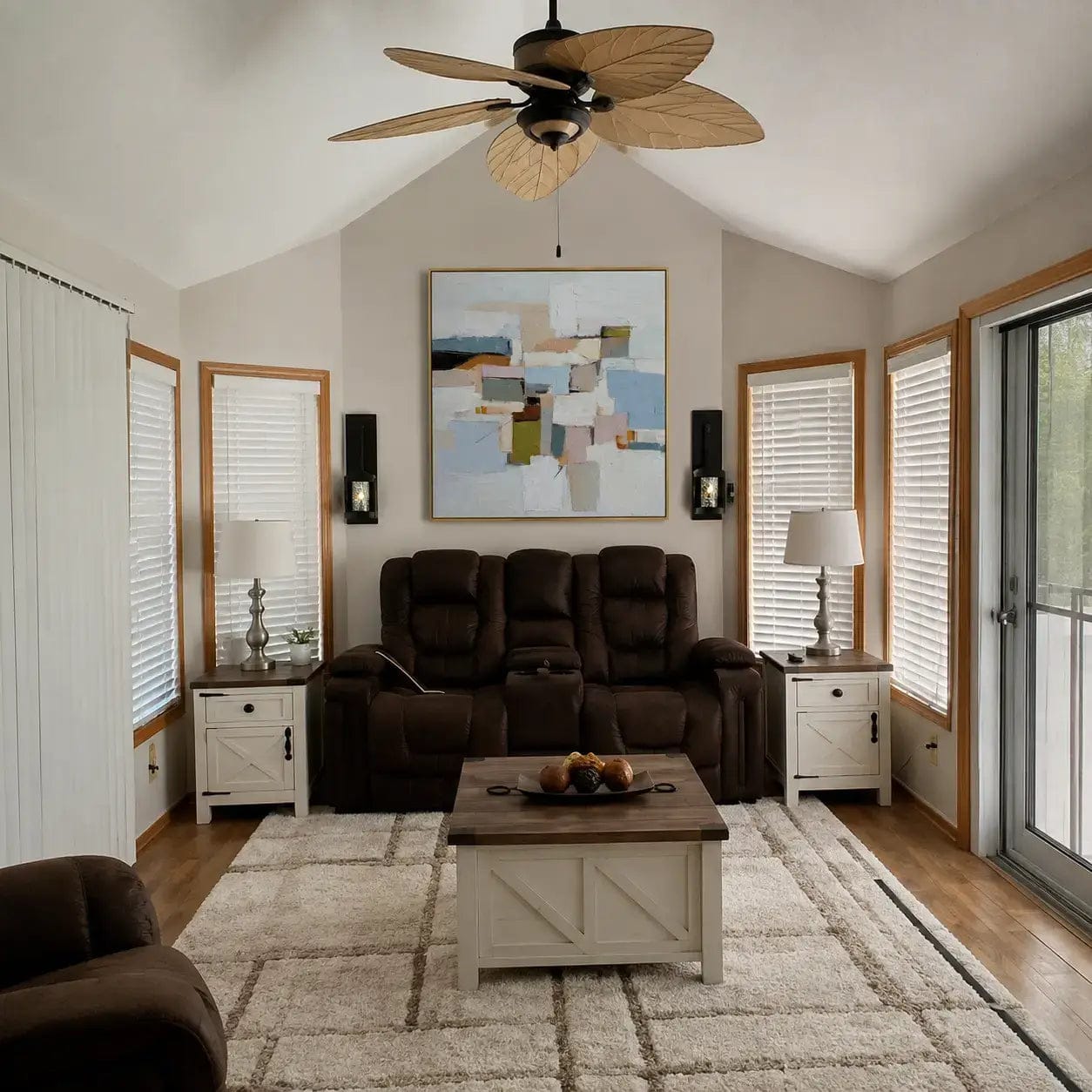 Customer photo review of City Blocks Abstract Wall Art