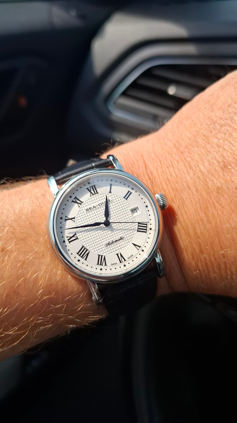Customer photo review of Roman Numerals Dress Couple Watch 38.5mm/27mm
