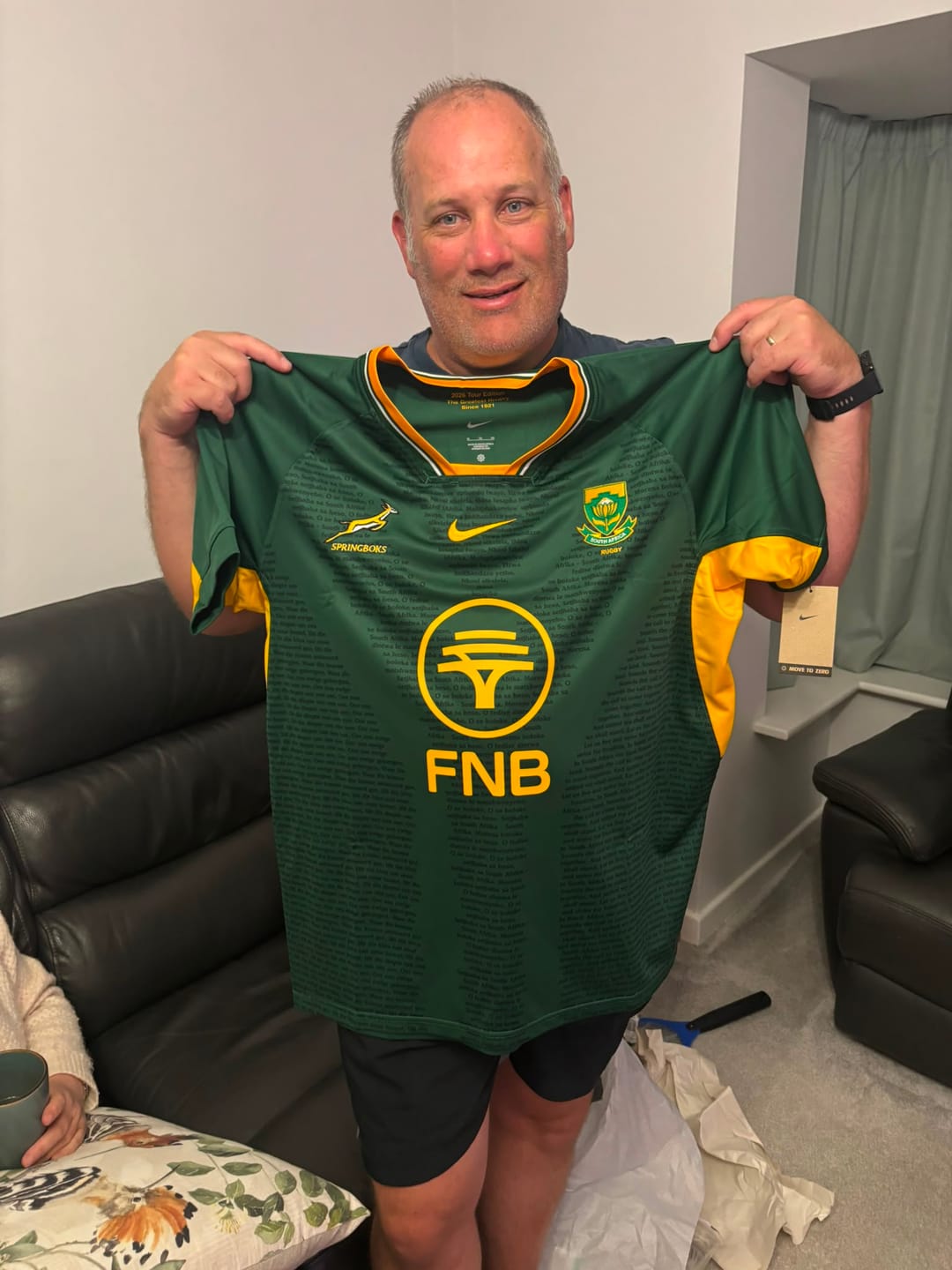 Customer photo review of Springboks Nike Men's 2026 RGR Stadium Jersey