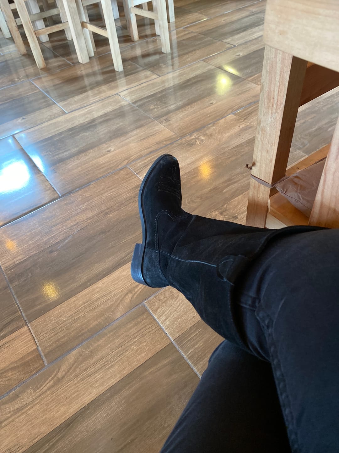 Customer photo review of Bota Mujer / Pudu Negro