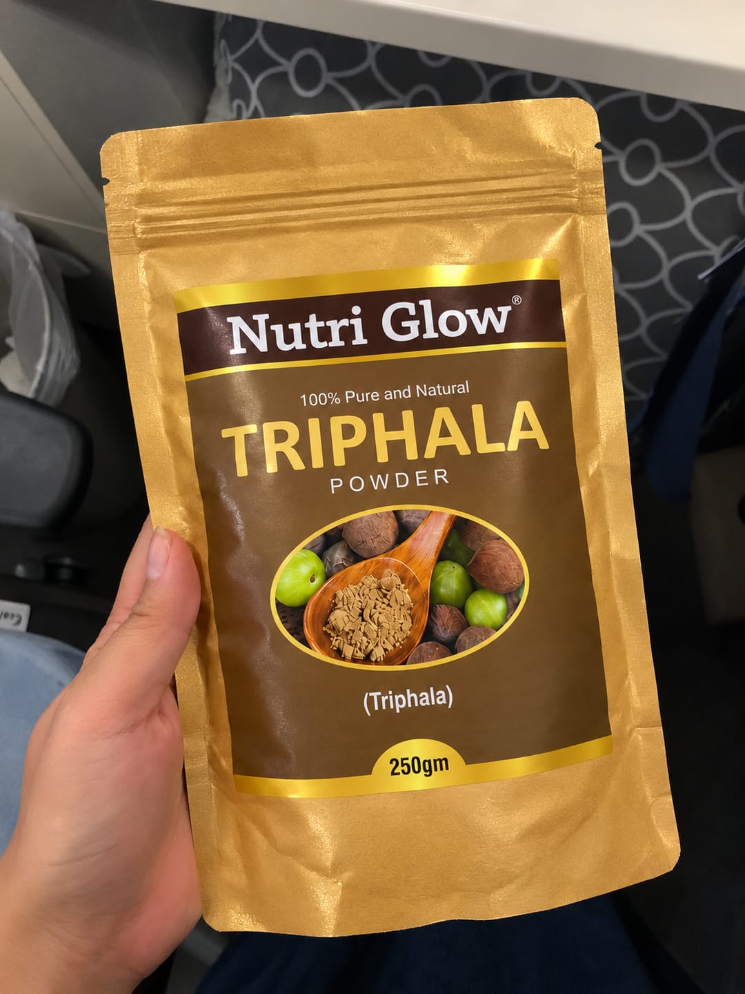 Customer photo review of Nutri Glow Triphala Powder 250gms