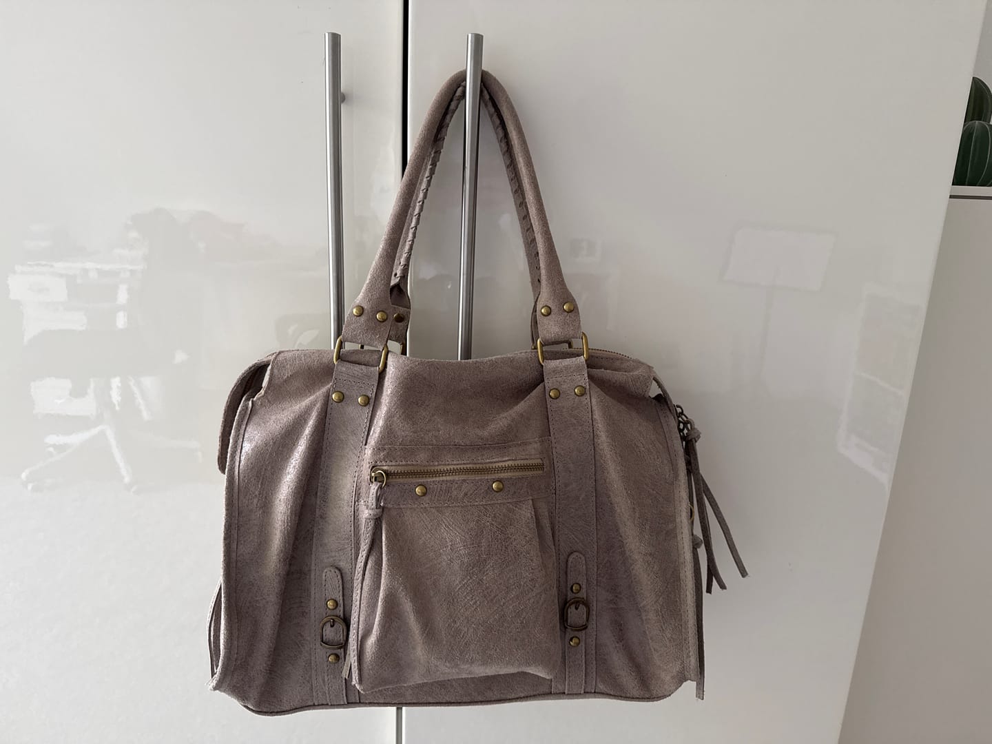 Customer photo review of It girl bag taupe