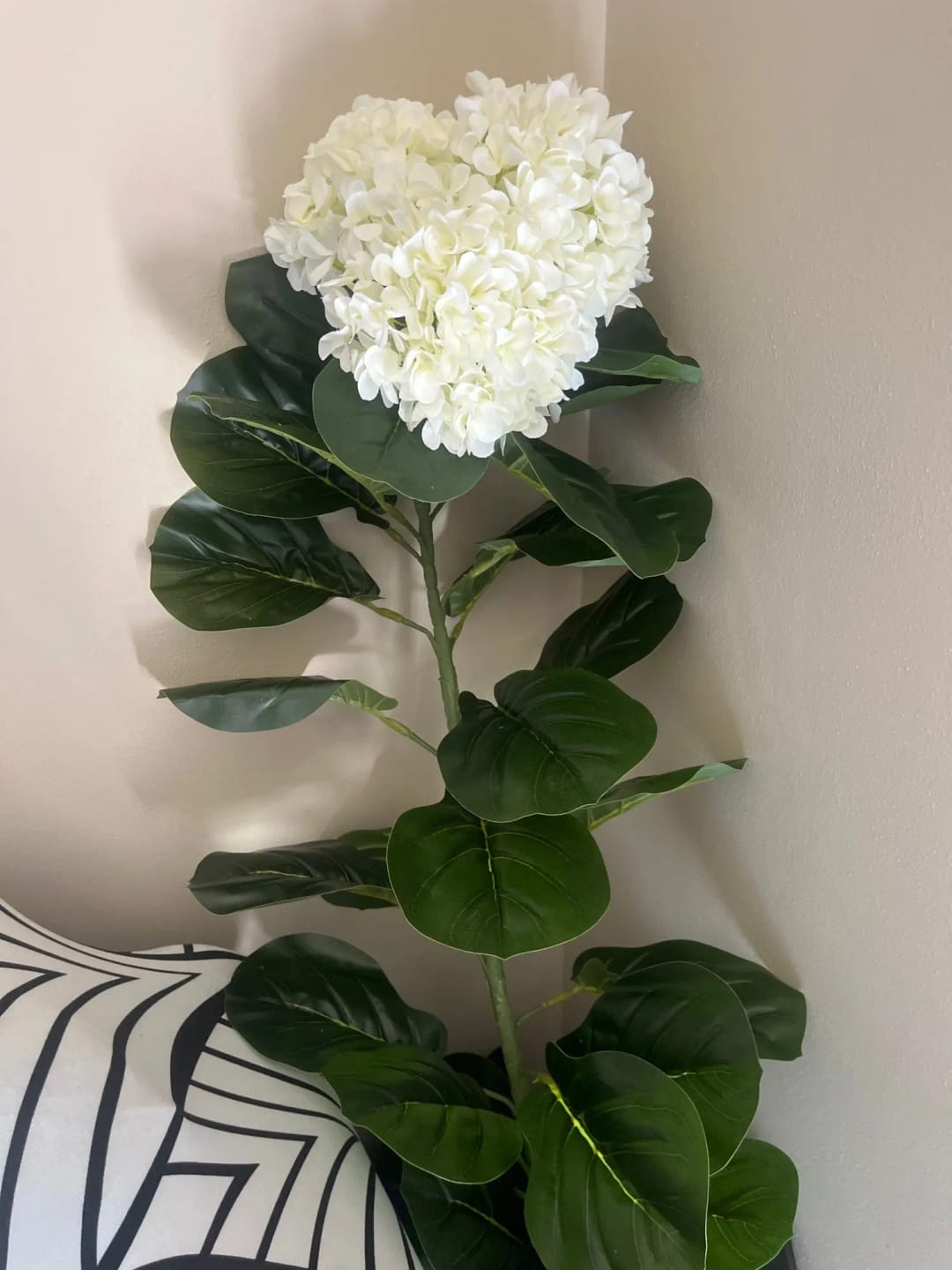 Customer photo review of Artificial Hydrangea Tree Faux Potted